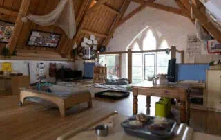 Open, spacious rooms at Monkey Puzzle Ware