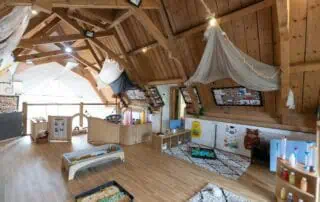 Inside rooms at Monkey Puzzle Ware